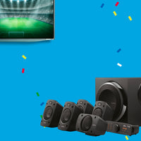 Thumbnail for Logitech - Z906 5.1-Channel Satellite Surround Sound Speaker System (6-Piece) - Black