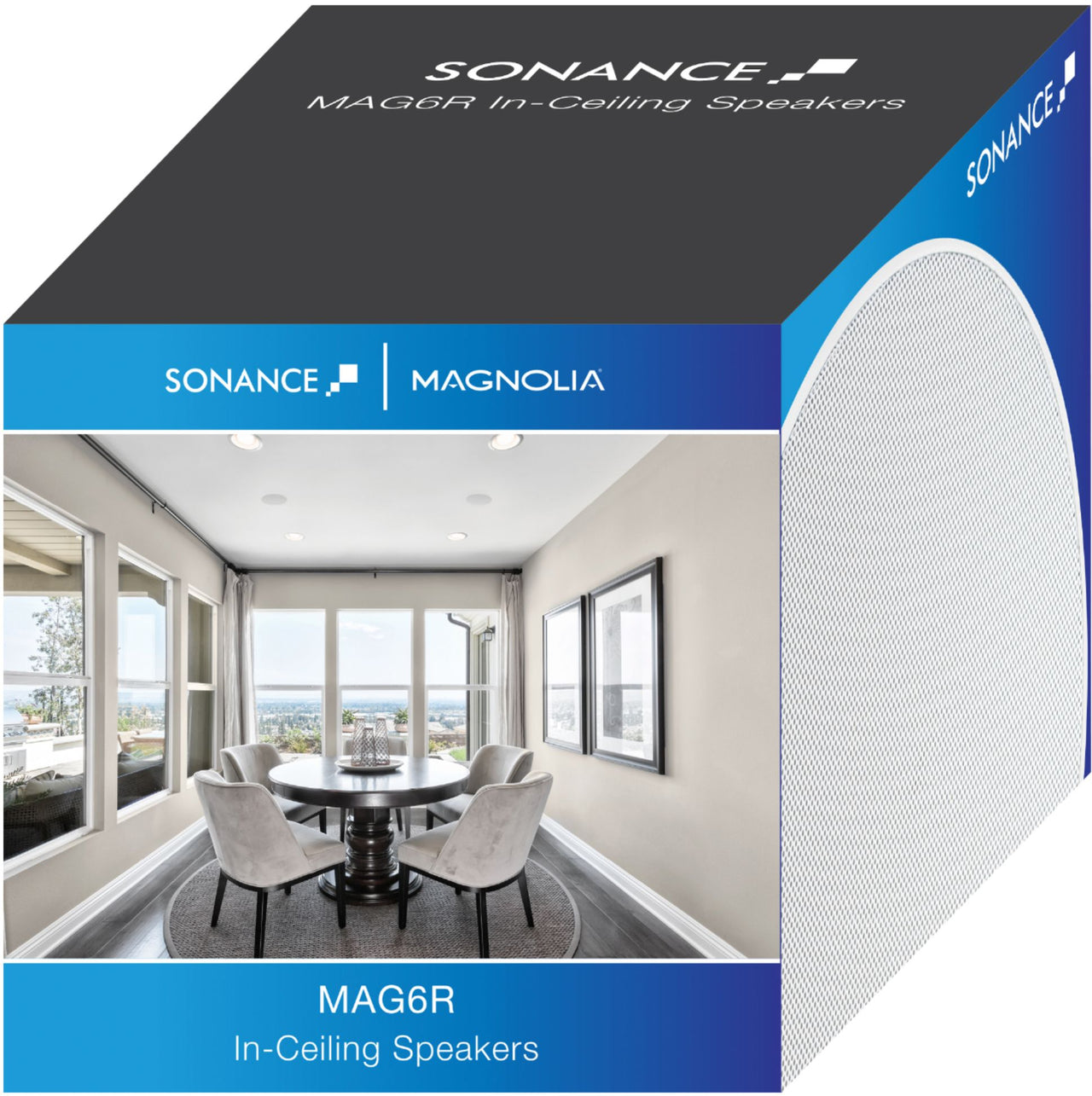 Sonance - MAG6R - Mag Series 6-1/2" 2-Way In-Ceiling Speakers (Pair) - Paintable White