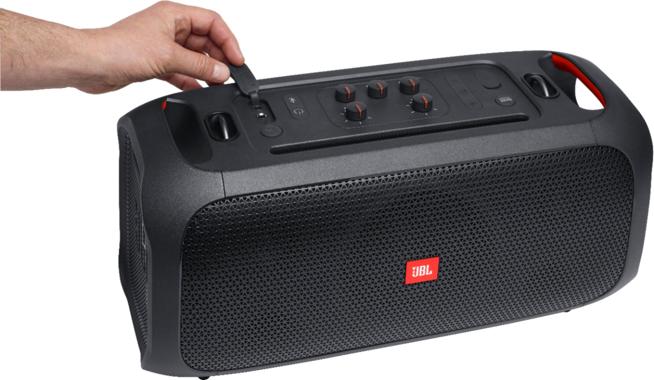 JBL - PartyBox On-The-Go Portable Party Speaker - Black
