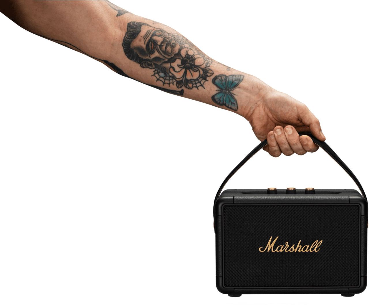 Marshall - Kilburn II Portable Bluetooth Speaker - Black and Brass