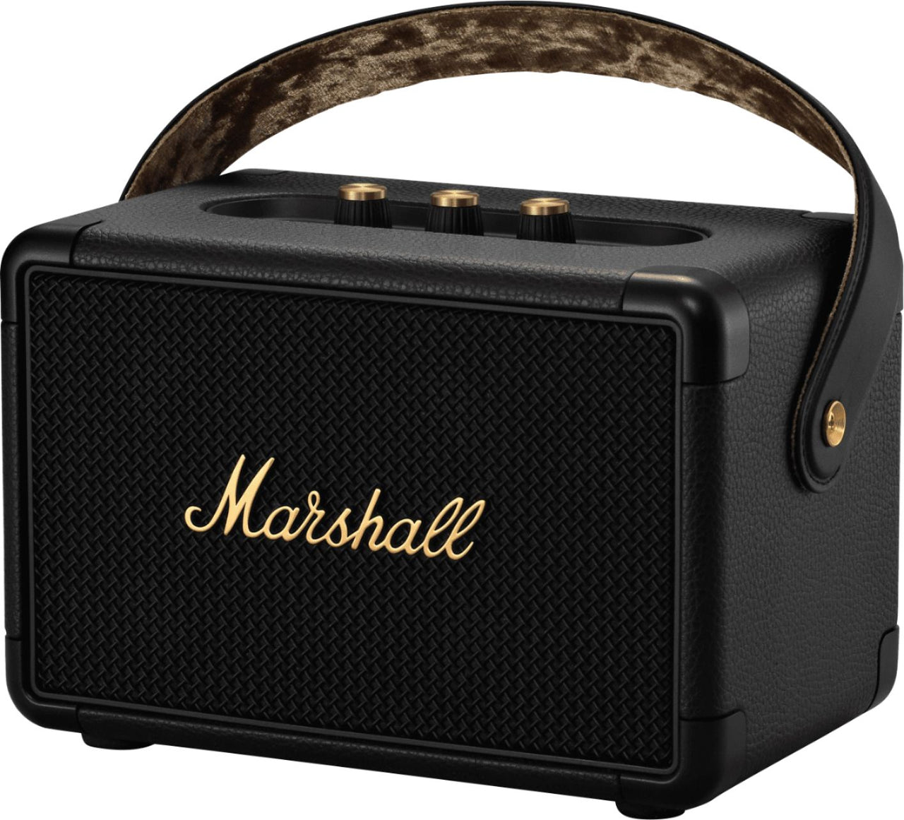 Marshall - Kilburn II Portable Bluetooth Speaker - Black and Brass