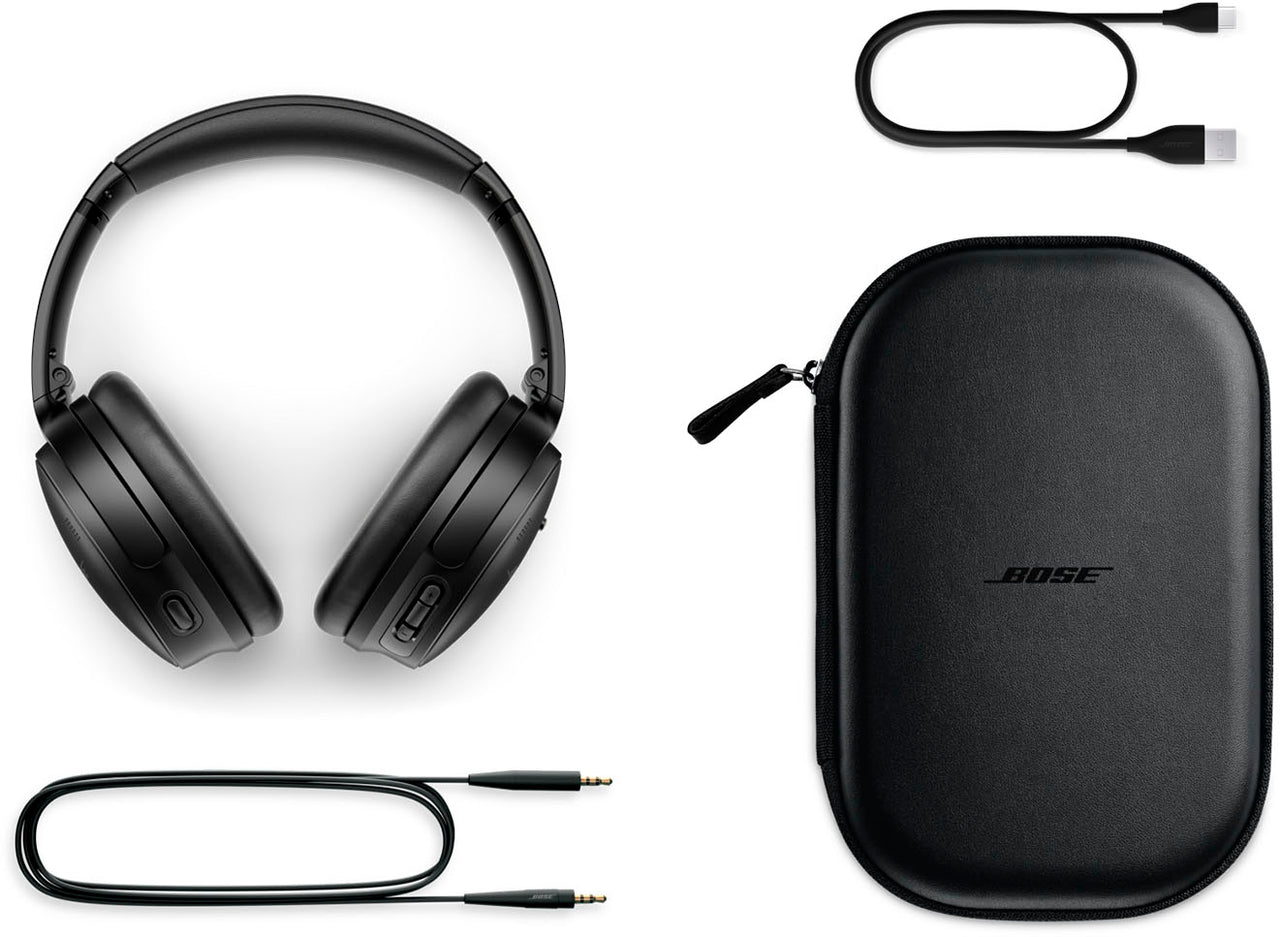 Bose - QuietComfort 45 Wireless Noise Cancelling Over-the-Ear Headphones - Triple Black