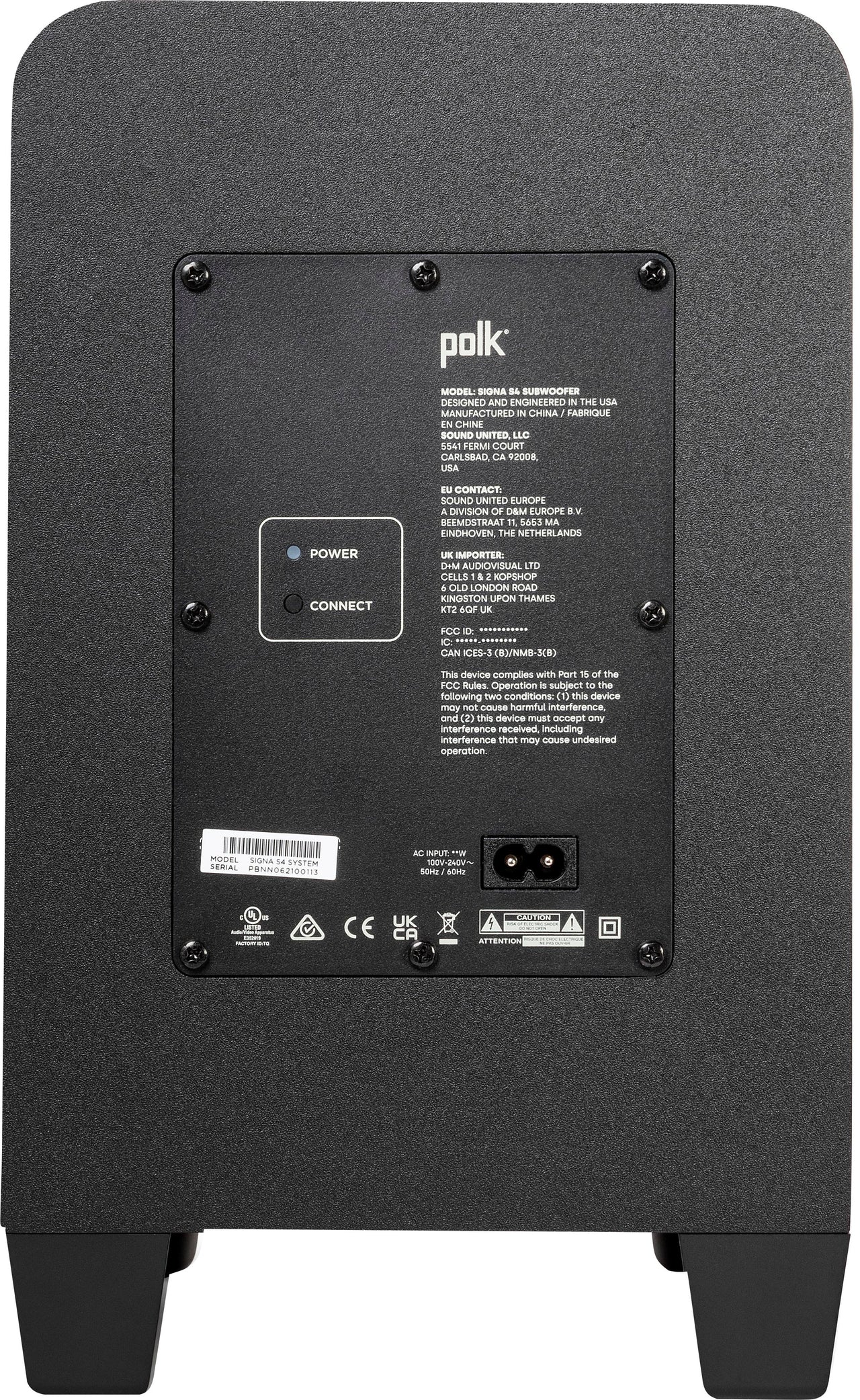 Polk Audio - Signa S4 Ultra-Slim TV Sound Bar with Wireless Subwoofer, Dolby Atmos 3D Surround Sound, Works with 8K, 4K & HD TVs - Black