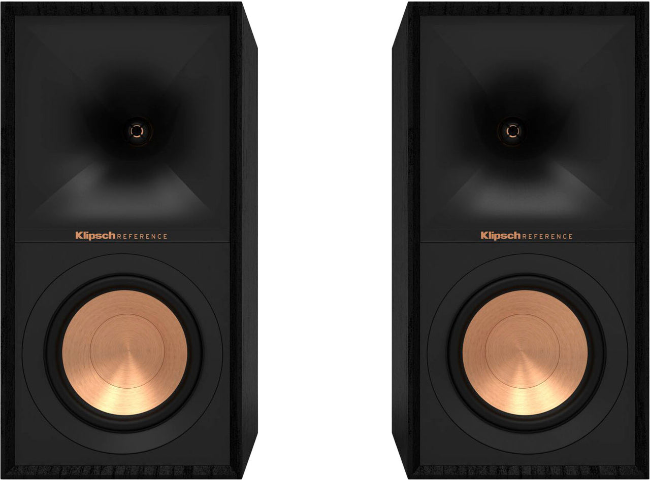 Klipsch - Reference Series 5-1/4" 340-Watt Passive 2-Way Bookshelf Speakers (Pair) - black