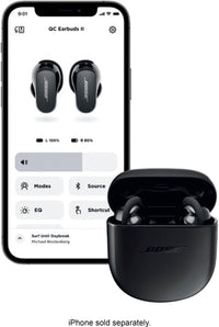 Thumbnail for Bose - QuietComfort Earbuds II True Wireless Noise Cancelling In-Ear Headphones - Triple Black