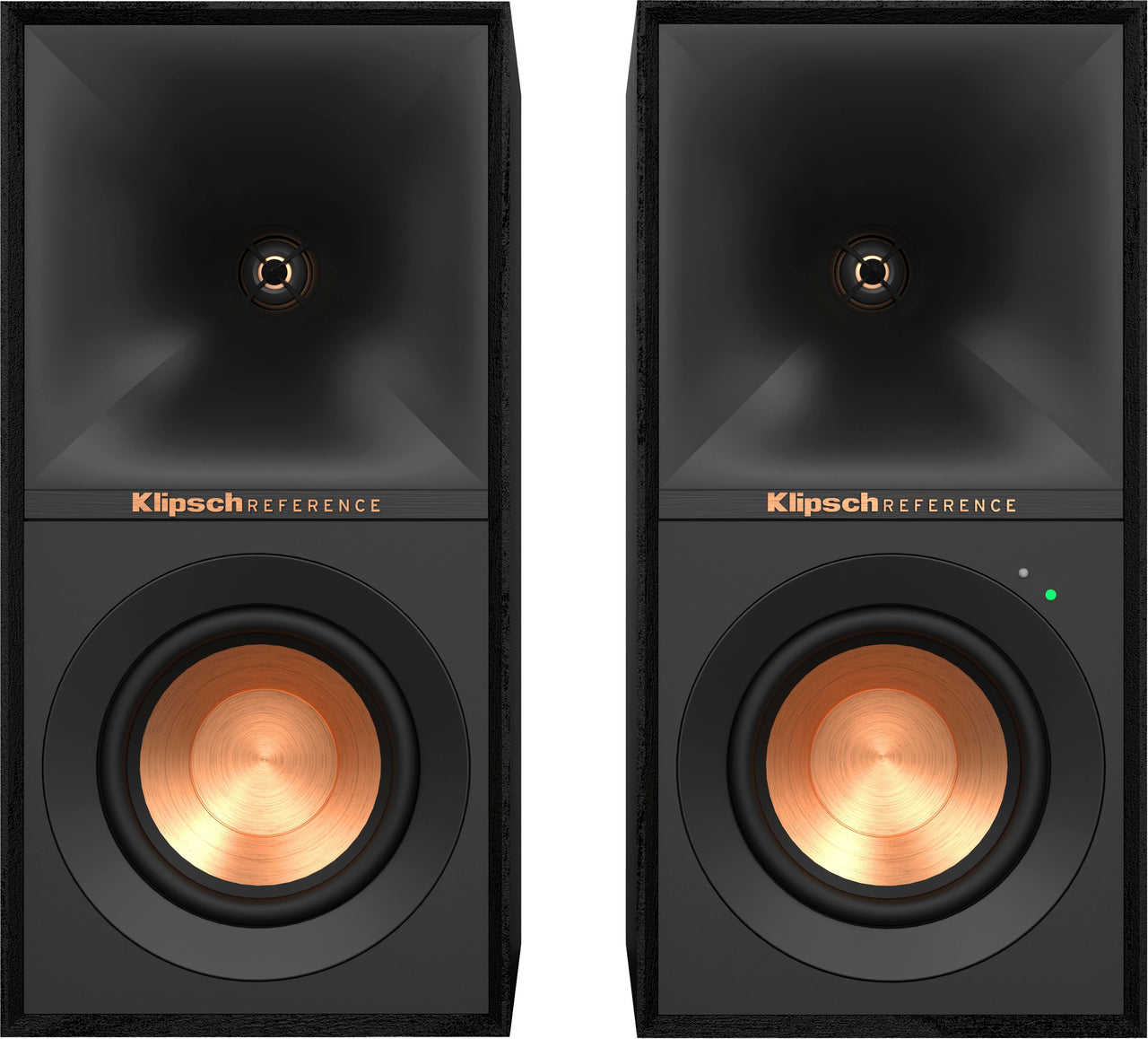 Klipsch - Reference 4" 35W 2-Way Powered Speakers (Pair) - black